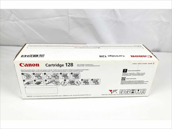 New Genuine Canon 128 Black Toner Cartridge for imageCLASS MF4400, imageCLASS MF4500, imageCLASS MF4700, imageCLASS MF4800, D500 Series FaxPhone L100 , D500 Series FaxPhone L190