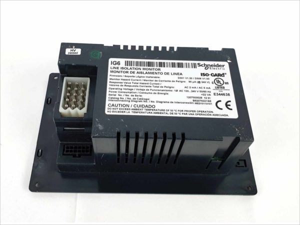 Schneider Electric IG6 Iso-Gard Line Isolation Monitor Series 6 Cat B92075021SE