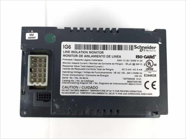 Schneider Electric IG6 Iso-Gard Line Isolation Monitor Series 6 Cat B92075021SE