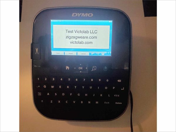 DYMO Label Manager 500TS Label Maker 300DPI Color Touch Screen Label Printer Print crystal-clear graphics barcodes and logos at 300 dpi resolution- TESTED & WORKING