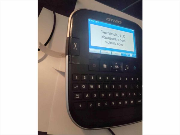 DYMO Label Manager 500TS Label Maker 300DPI Color Touch Screen Label Printer Print crystal-clear graphics barcodes and logos at 300 dpi resolution- TESTED & WORKING