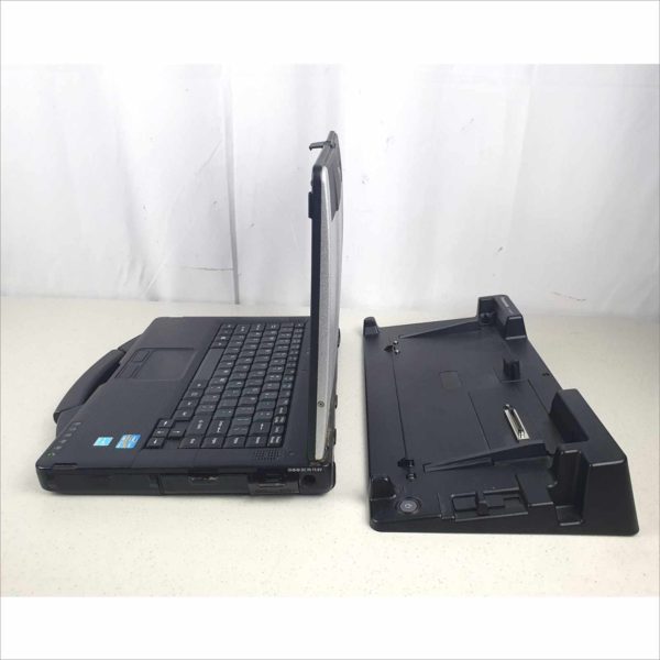 Panasonic Toughbook CF-53 MK2 Business industrial Rugged Laptop 14" 4GB RAM intel i5-3320U CPU 2.60GHz Linux Mint 120GB SSD With CF-VEB531U Port Replicator