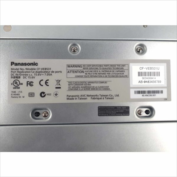 Panasonic Toughbook CF-53 MK2 Business industrial Rugged Laptop 14" 4GB RAM intel i5-3320U CPU 2.60GHz Linux Mint 120GB SSD With CF-VEB531U Port Replicator