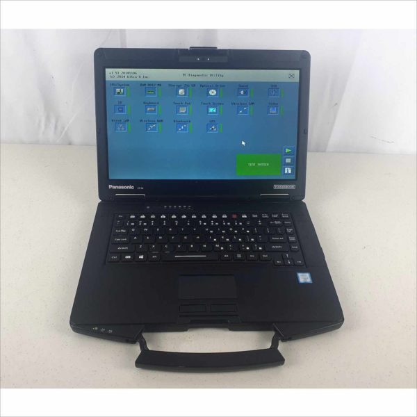 Panasonic Toughbook CF-54 MK2 Business industrial Rugged Laptop 14" 8GB RAM intel i5-6300U CPU 2.40GHz Linux Mint 256GB SSD Touchscreen Grade A
