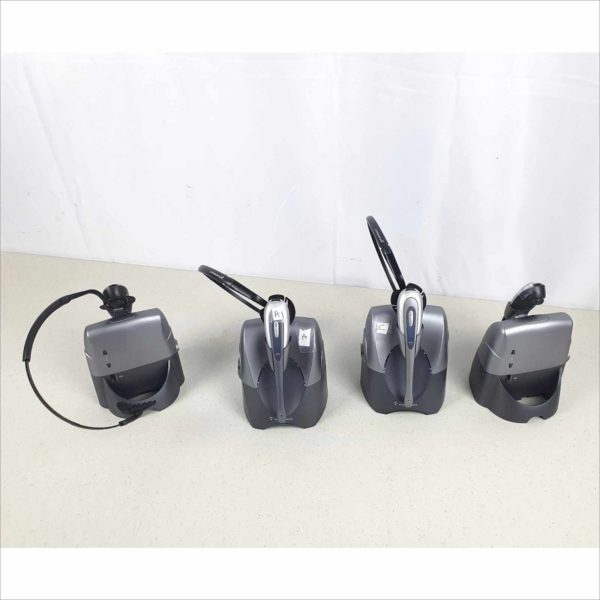 Lot of 4x Plantronics CS55 Silver Wireless Office Headset System and more