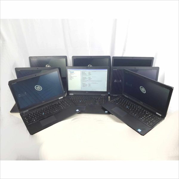 Lot Of 8x Dell Latitude 5570 Business Laptop 15.6" 8GB RAM intel i5-6440HQ CPU 2.60GHz 120GB Storage With Linux Mint