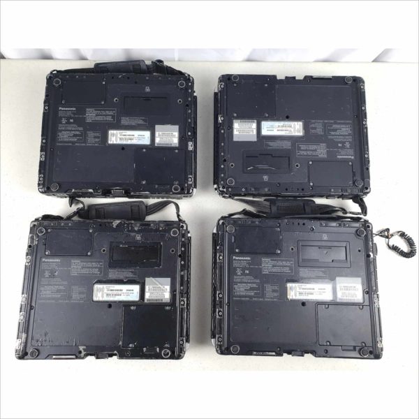 Lot of 3x Panasonic Toughbook CF-19 Business industrial Rugged Laptop i5 Serie 10.4" MK5 MK4 4/2GB RAM Windows 7 Pro CF-19ADDUAX1M / CF-19RDRAX6M