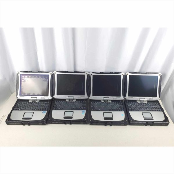 Lot of 3x Panasonic Toughbook CF-19 Business industrial Rugged Laptop i5 Serie 10.4" MK5 MK4 4/2GB RAM Windows 7 Pro CF-19ADDUAX1M / CF-19RDRAX6M