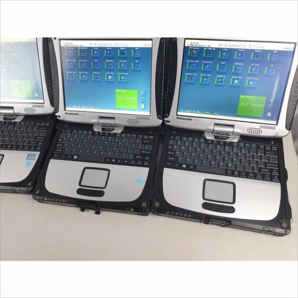 Lot of 3x Panasonic Toughbook CF-19 Business industrial Rugged Laptop i5 Serie 10.4" MK5 MK4 4/2GB RAM Windows 7 Pro CF-19ADDUAX1M / CF-19RDRAX6M