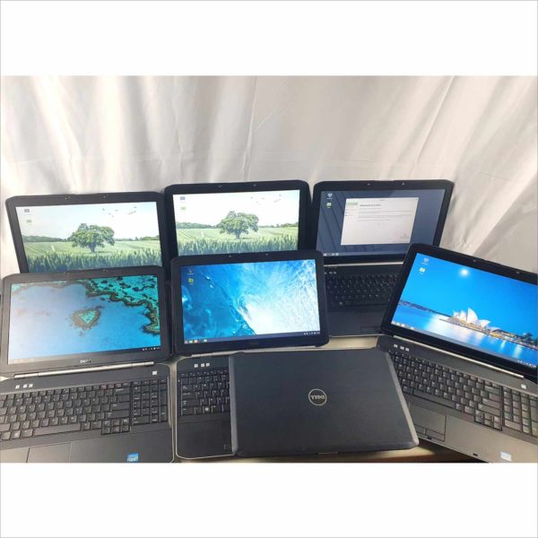 Lot of 7x Dell Latitude E5520 Business Laptop 15.6" 4GB RAM intel i5-2540M CPU 2.60GHz 60GB SSD Storage WTV3T