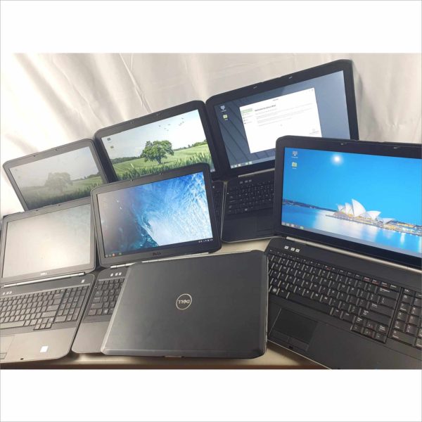 Lot of 7x Dell Latitude E5520 Business Laptop 15.6" 4GB RAM intel i5-2540M CPU 2.60GHz 60GB SSD Storage WTV3T