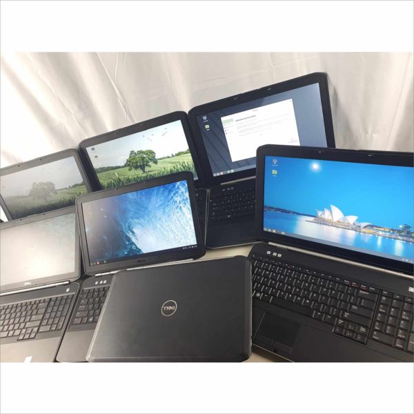 Lot of 7x Dell Latitude E5520 Business Laptop 15.6" 4GB RAM intel i5-2540M CPU 2.60GHz 60GB SSD Storage WTV3T