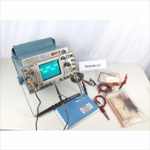 Tektronix 465B Dual-Trace 100 MHz Oscilloscope with DM-44 Multi-meter Module and Accessories