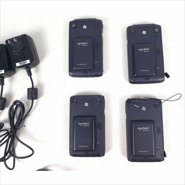 Lot of 4x Socket Mobile Somo 655 8560-00056 / 55 high Performance Mobile Computer / Scanner / PDA Organizer Windows CE