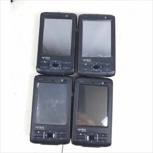 Lot of 4x Socket Mobile Somo 655 8560-00056 / 55 high Performance Mobile Computer / Scanner / PDA Organizer Windows CE