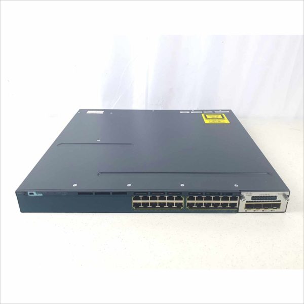 Cisco Catalyst C3560X 24 Port Gigabit Managed Switch WS-C3560X-24P 1U Rack Mount PoE+ with C3KX-NM-1G SPF Module