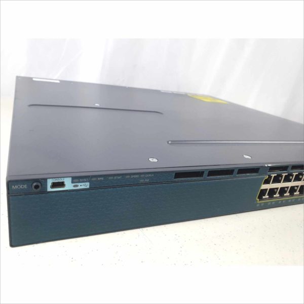 Cisco Catalyst C3560X 24 Port Gigabit Managed Switch WS-C3560X-24P 1U Rack Mount PoE+ with C3KX-NM-1G SPF Module - No Power Supply