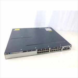 Cisco Catalyst C3750X 24 Port Gigabit Managed Switch WS-C3750X-24P 1U Rack Mount PoE+ with C3KX-NM-10G SPF Module