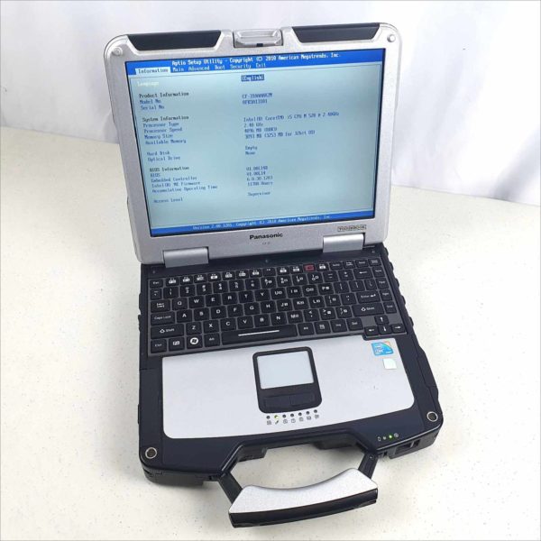 Panasonic Toughbook CF-31 industrial Rugged Laptop 13" 4GB RAM intel i5-M520 2.4GHz Touchscreen - No Caddy