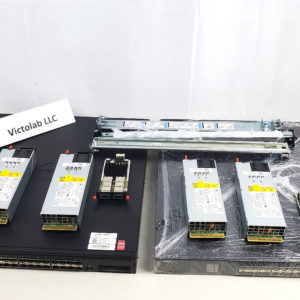 lot of 2x Dell N4032F 24-Port 10GB SFP+ Ports L3 Layer 3 Managed Stackable Network Switch PowerConnect 8132F with PC8100 QSFP+ module and Rail Kit