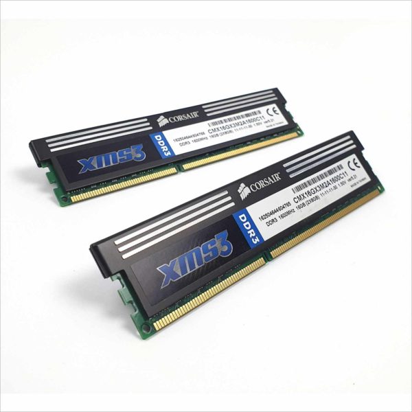 Lot of 2x Corsair CMX16GX3M2A1600C11 XMS3 16GB (2x8GB) DDR3 1600 Mhz CL11 32GB