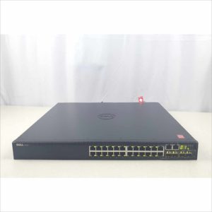 Dell N3024 Managed L3 Layer 3 24-Port SFP+ Gigabit Stackable Network Switch Dual Personality PS with Rail Slider E07W001