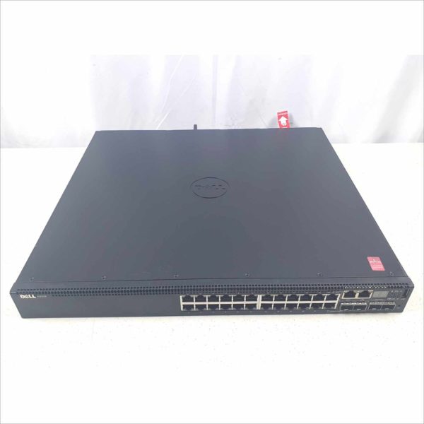 Dell N3024 Managed L3 Layer 3 24-Port SFP+ Gigabit Stackable Network Switch Dual Personality PS with Rail Slider E07W001