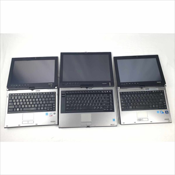 Lot of 3x Toshiba Touchscreen Laptops Portege-M780-S7231 Portege-M750-S7212 Tecra-M7-S7311 60GB SSD