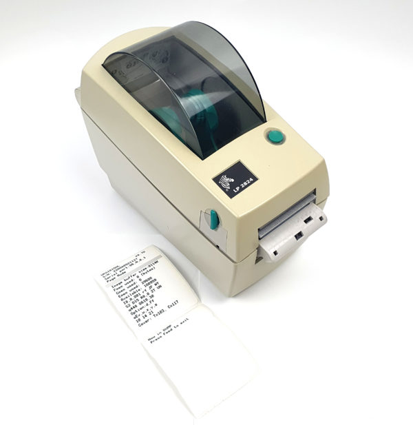 Zebra LP2824 Thermal Label Barcode Printer USB Serial PN 2824-21101-0001