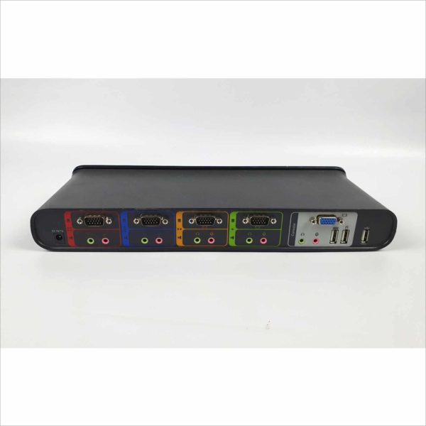 SOHO F1DS104L KVM Switch VGA / Audio & USB 4 Ports W/ Cables and Power Supply - Victolab LLC