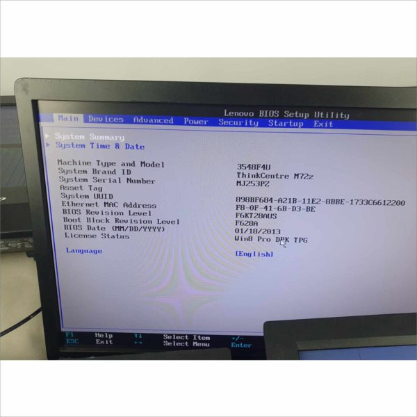 lot 4x Lenovo ThinkCentre M72z 20" G2020 2.90Ghz 6GB HDD 500GB Wi-Fi Windows License AIO - Broken Display