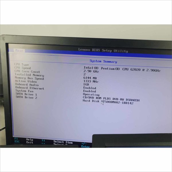 lot 4x Lenovo ThinkCentre M72z 20" G2020 2.90Ghz 6GB HDD 500GB Wi-Fi Windows License AIO - Broken Display