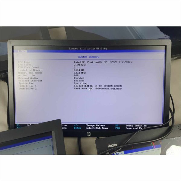 lot 4x Lenovo ThinkCentre M72z 20" G2020 2.90Ghz 6GB HDD 500GB Wi-Fi Windows License AIO - Broken Display