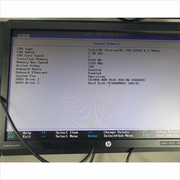 lot 4x Lenovo ThinkCentre M72z 20" G2020 2.90Ghz 6GB HDD 500GB Wi-Fi Windows License AIO - Auc 2