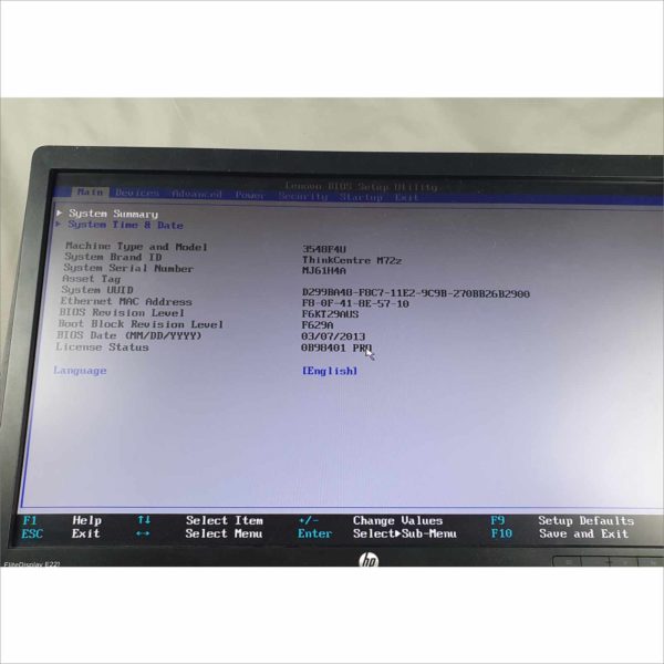 lot 3x Lenovo ThinkCentre M72z 20" G2020 2.90Ghz 6GB HDD 500GB Wi-Fi Windows License AIO - Auc 5