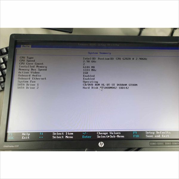 lot 3x Lenovo ThinkCentre M72z 20" G2020 2.90Ghz 6GB HDD 500GB Wi-Fi Windows License AIO - Auc 5