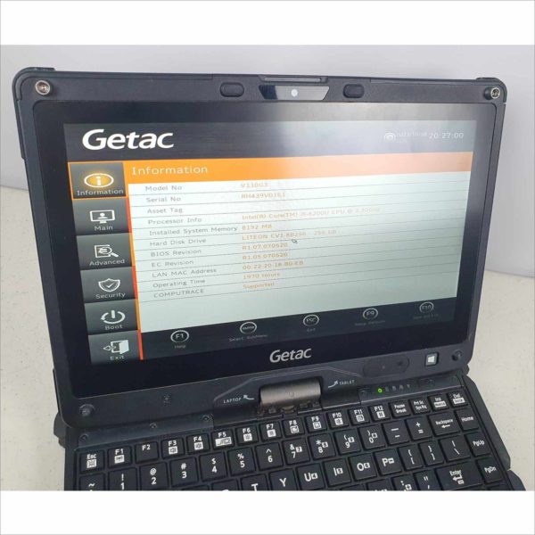 Getac V110 G3 industrial Rugged 8GB RAM 256GB SSD intel i5-6200 2.30GHz Touchscreen - Victolab llc