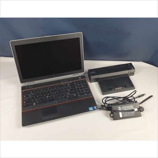 Dell Latitude E6520 15.6" FHD i5-2430M 2.40GHz 4GB 120GB HDD WiFi Win10 Laptop with Power Adapter & docking station