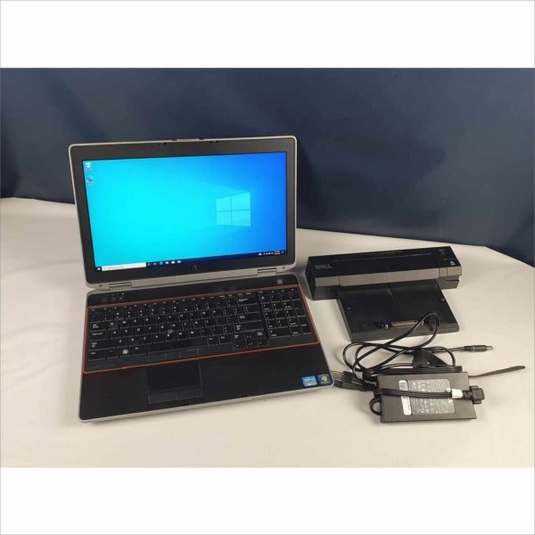 Dell Latitude E6520 15.6" FHD i5-2430M 2.40GHz 4GB 120GB HDD WiFi Win10 Laptop with Power Adapter & docking station