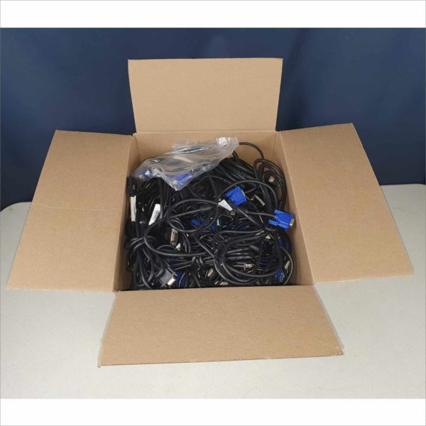 Lot of 60 VGA SVGA 6ft. Male to Male PC Monitor Cable - Victolab LLC