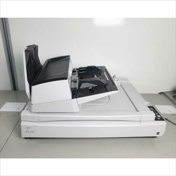 FUJITSU FI-7700 FLATBED DOCUMENT SCANNER PA03740-B005 w/Power Adapter & USB - Low COUNT