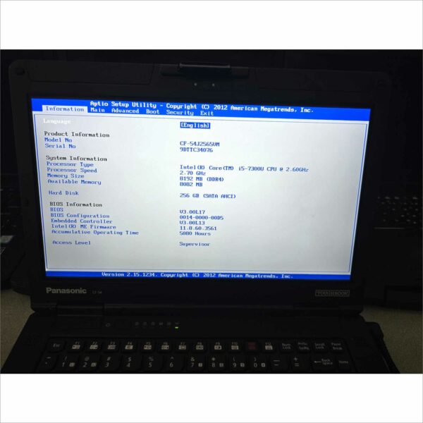 lot of 10x Panasonic Toughbook CF-54 MK3 i5-7300U 8GB 256GB SSD Webcam FHD Win11 TouchScreen - G3