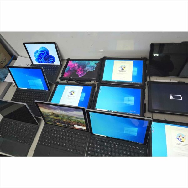 lot of 64 Microsoft Surface Pro 5th,4th,3rd Gen, Book 2, Laptop, Samsung, Apple Tablets