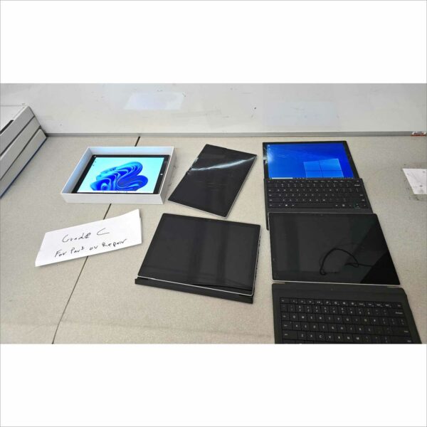 lot of 64 Microsoft Surface Pro 5th,4th,3rd Gen, Book 2, Laptop, Samsung, Apple Tablets