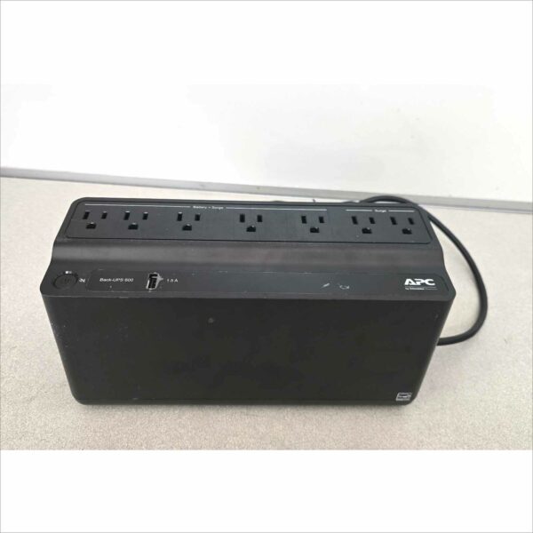 APC Smart-UPS BE600M1 600 VA Battery Backup 7 Outlets 490 J 1 USB Charging Port