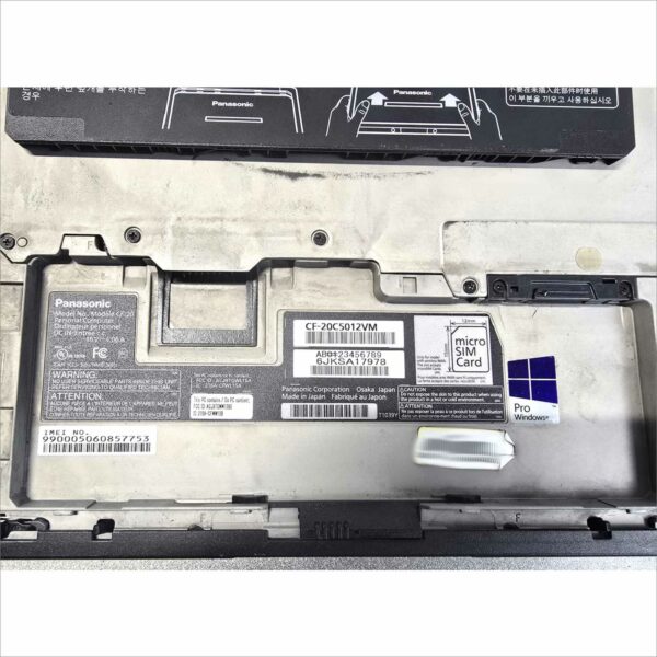 Panasonic Toughbook CF-20, i5 10.1, MK1, 8GB, 128GB, 4G SN#6JKSA17978 / 6JKSA17966 10680H