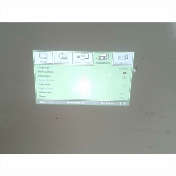 Vivitek D859 Projector SN#WD8592160416 Hours 2778