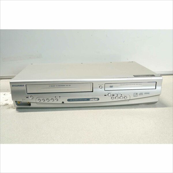 Sylvania DVC841G VCR DVD Recorder Player Combo TESTED SN#U37637603