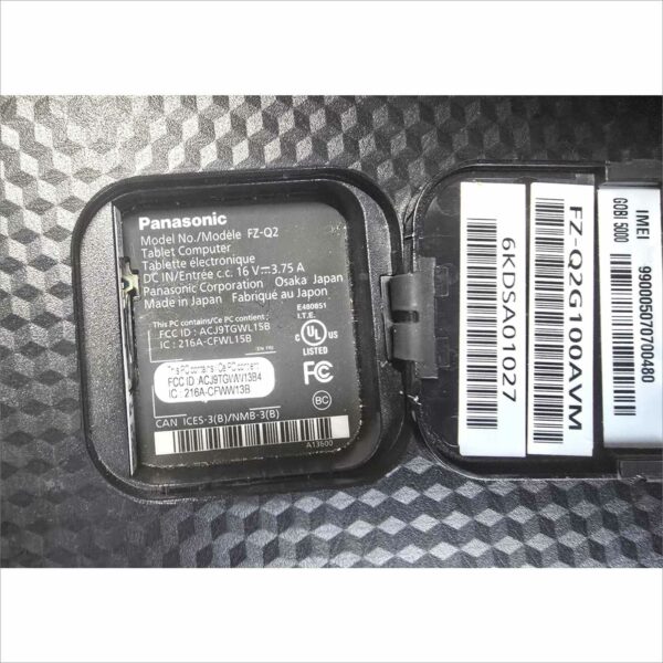 Lot 3x Panasonic TOUGHPAD FZ-Q2 12.5, 8GB RAM, 4G Bad Battery