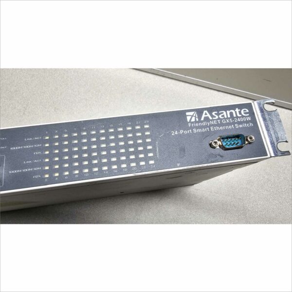 Asante FreindlyNet GX-2400W 24-Port Smart Ethernet Switch GX5-2400W SN#550U0042